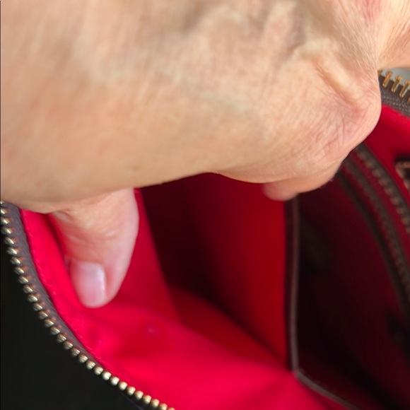 Dooney & Bourke Red Croc-Embossed Crossbody Bag - Picture 9 of 9